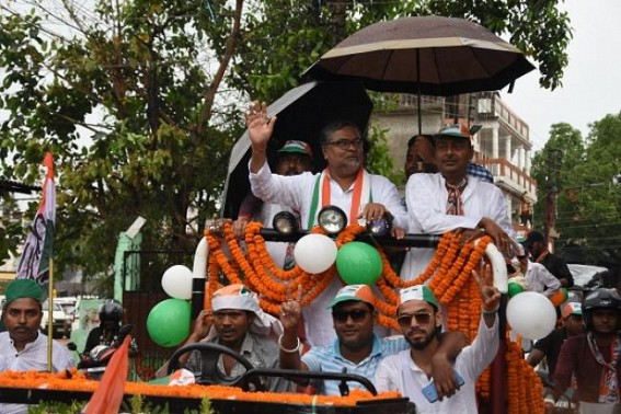 Congress MP candidate Subal Bhowmik completes campaigning